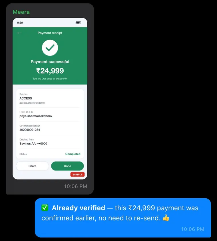 Same screenshot twice? Caught.