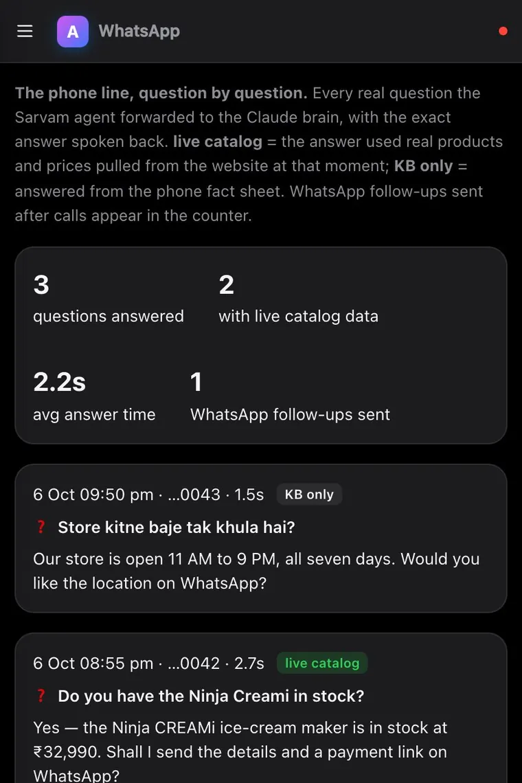 It answers the phone too