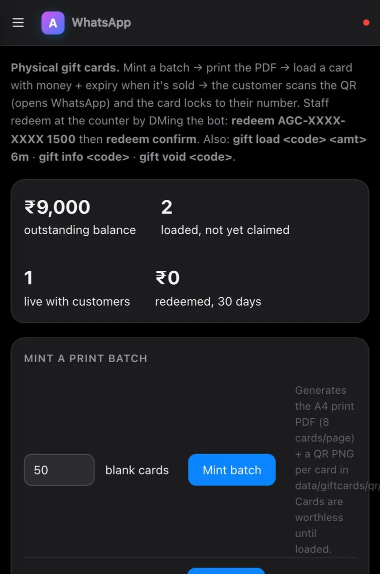 Gift cards and review rewards